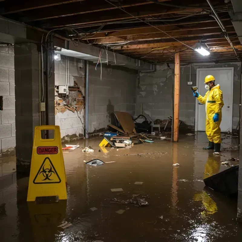 Flooded Basement Electrical Hazard in Birmingham, AL Property